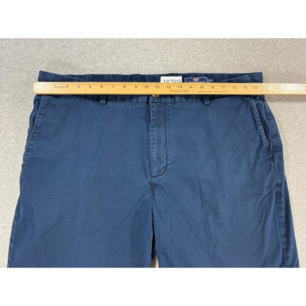 Vineyard Vines BREAKER Cotton Flat Front Shorts (Men's 42) Blue - 9" - Picture 7 of 12
